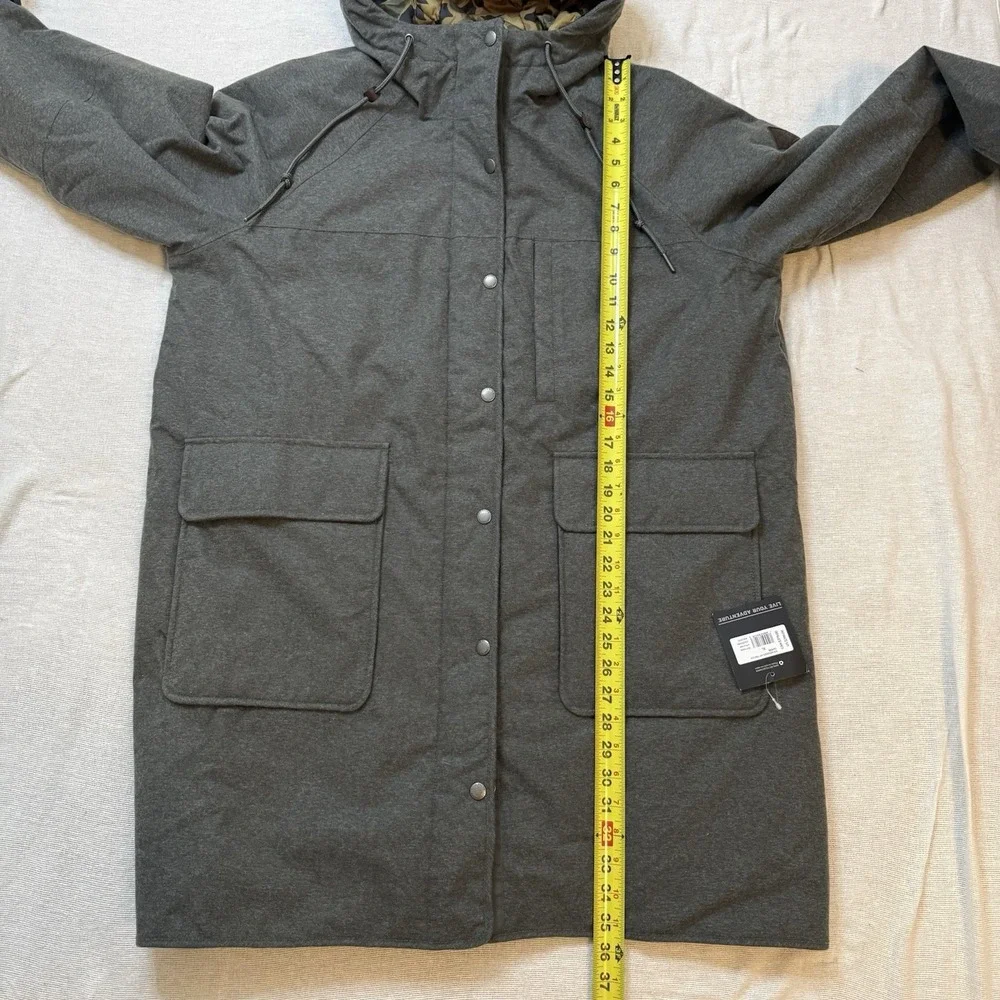 EDDIE BAUER NEW $299 Mens 650 Down Waterproof Hooded Jacket Size XL Camo Winter